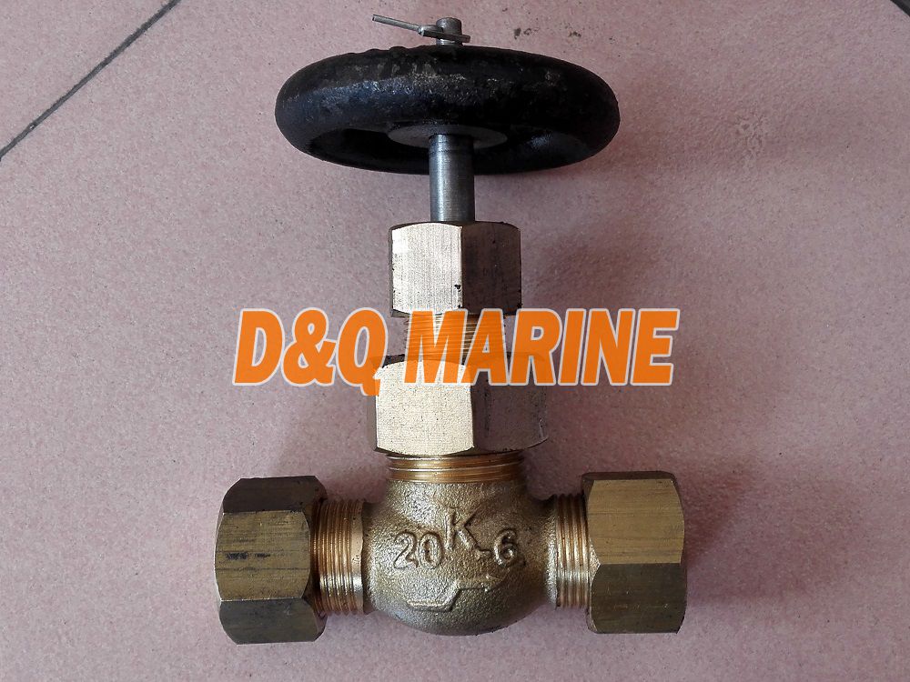 Bronze 20K Ferrule Globe Valve for Marine Use JIS F7388 U Type