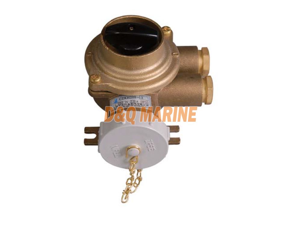 CKZH 10A/16A Marine Brass Socket With Switch