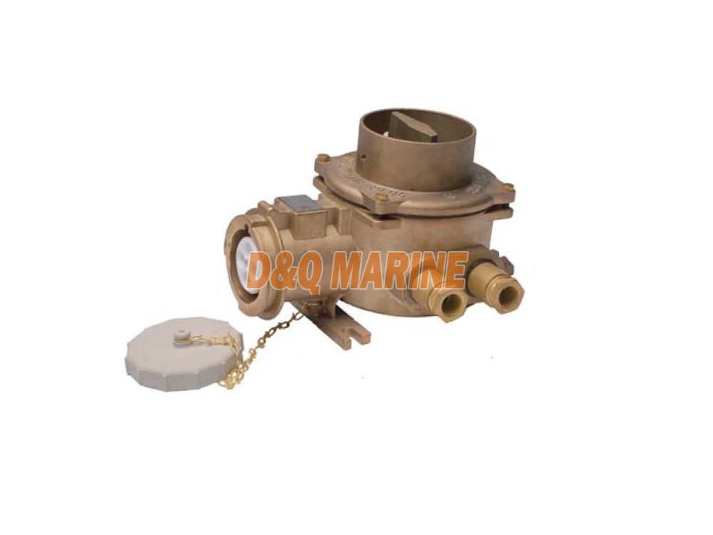 CZKLS3-2 32A Marine Brass High Current Water Tight Socket With Chain Switch