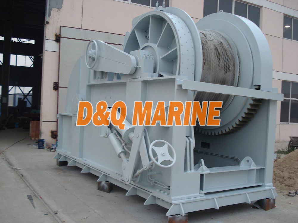 Hydraulic mooring winch with 1000kn pull