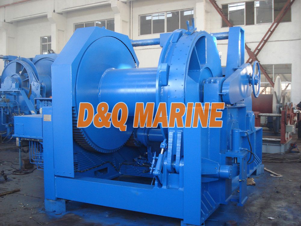 Hydraulic winch with 500kn pull for anchor handling