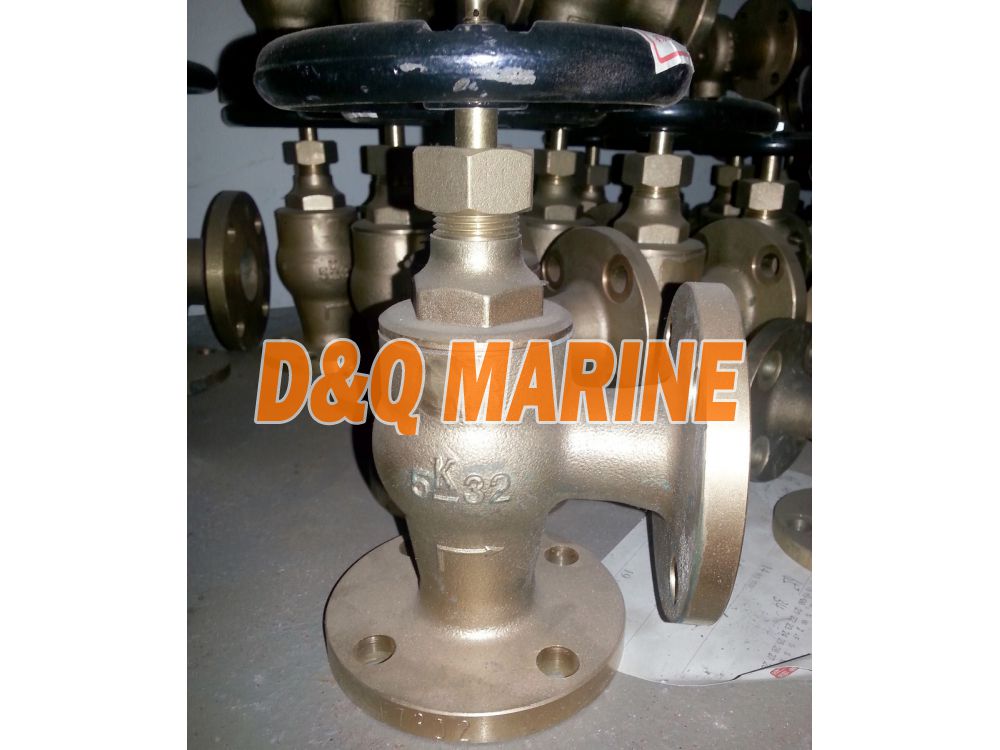 Marine Bronze/Brass Angle Valve JIS F7302 5K