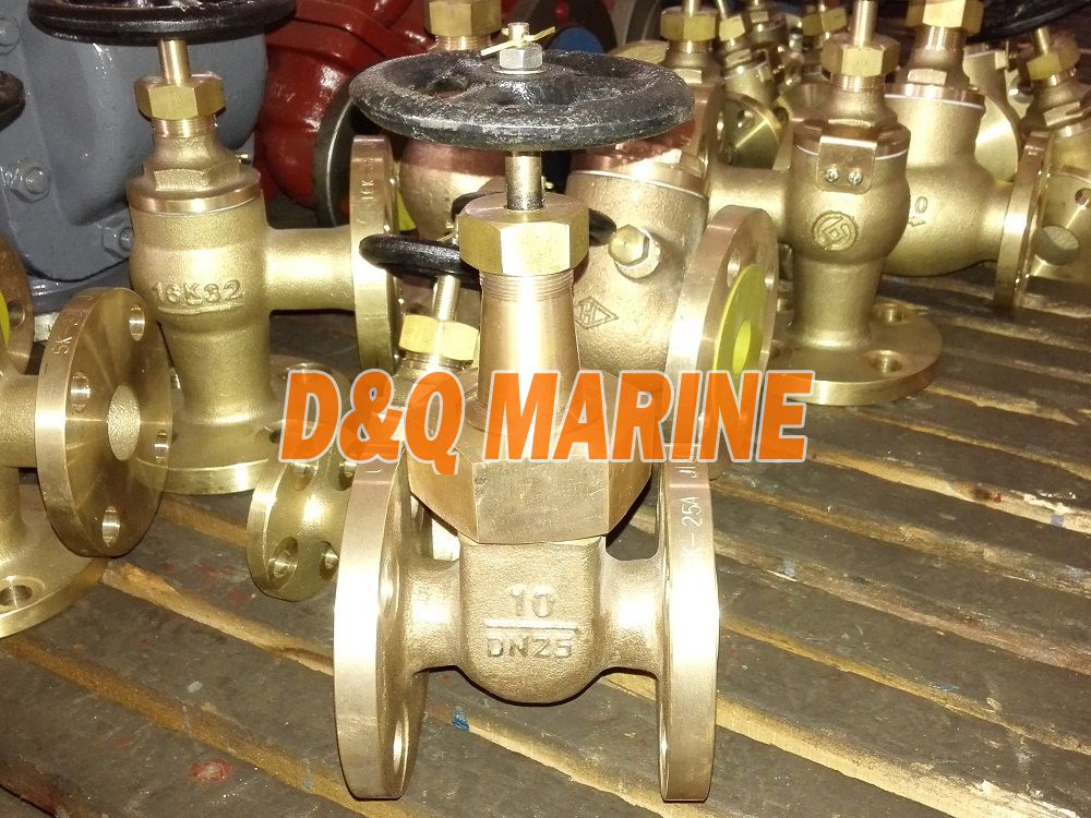 Marine Bronze/Brass Gate Valve JIS F7368 10K