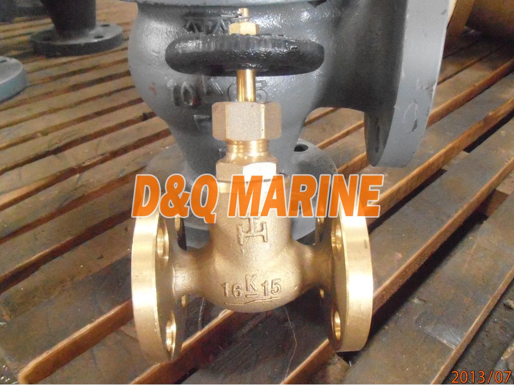 Marine Bronze/Brass Globe Valve JIS F7303 16K