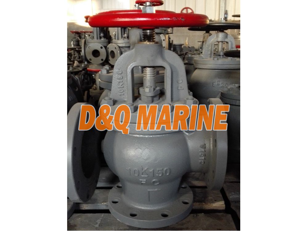 Marine Cast Iron 10K Screw Down Check Angle Valve JIS F7376