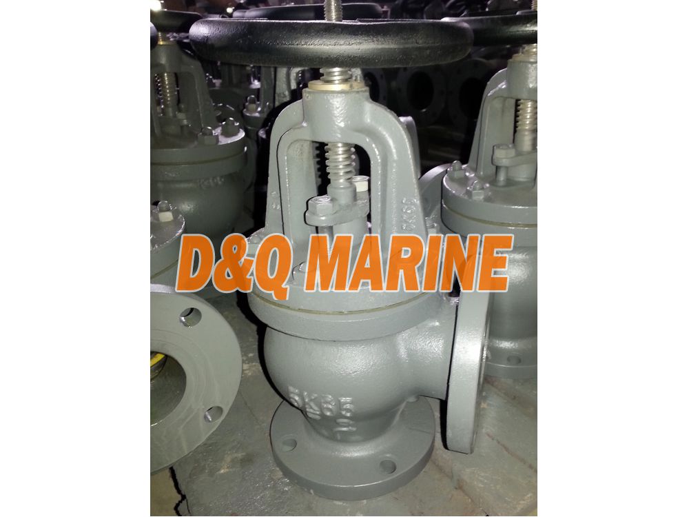 Marine Cast Iron Angle Valve JIS F7306 5K