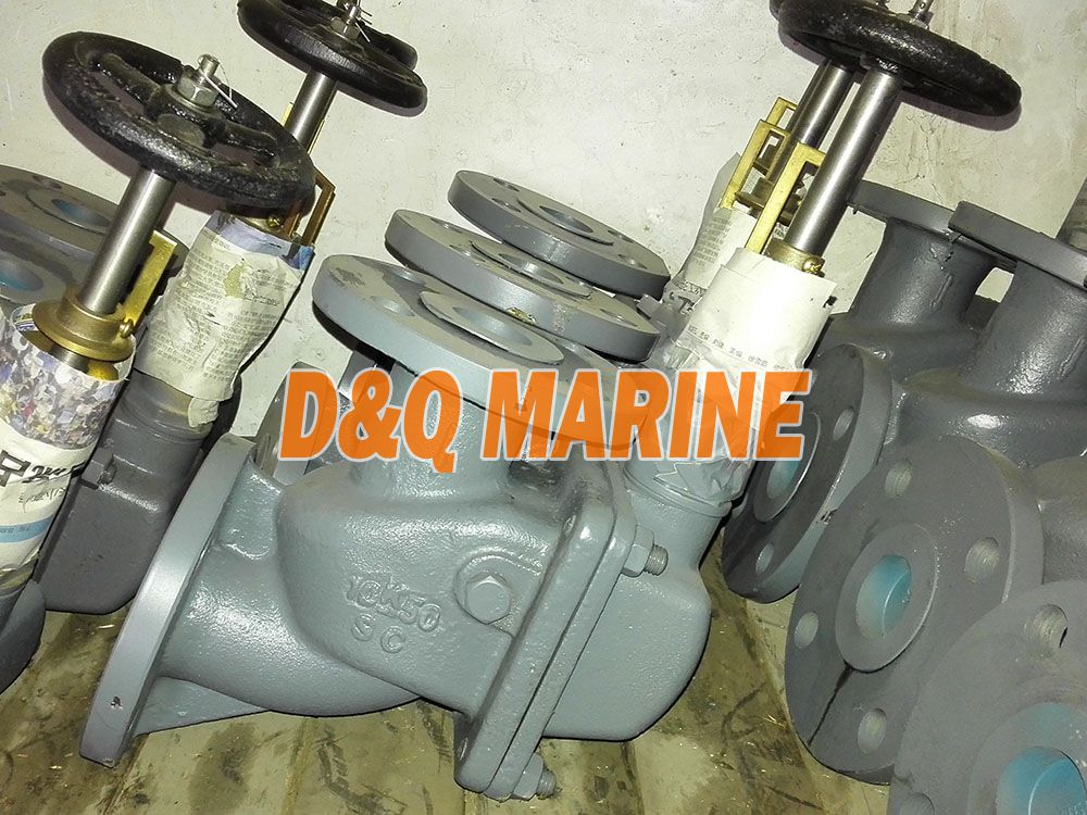 Marine Cast Steel 10K Angle Storm Valve