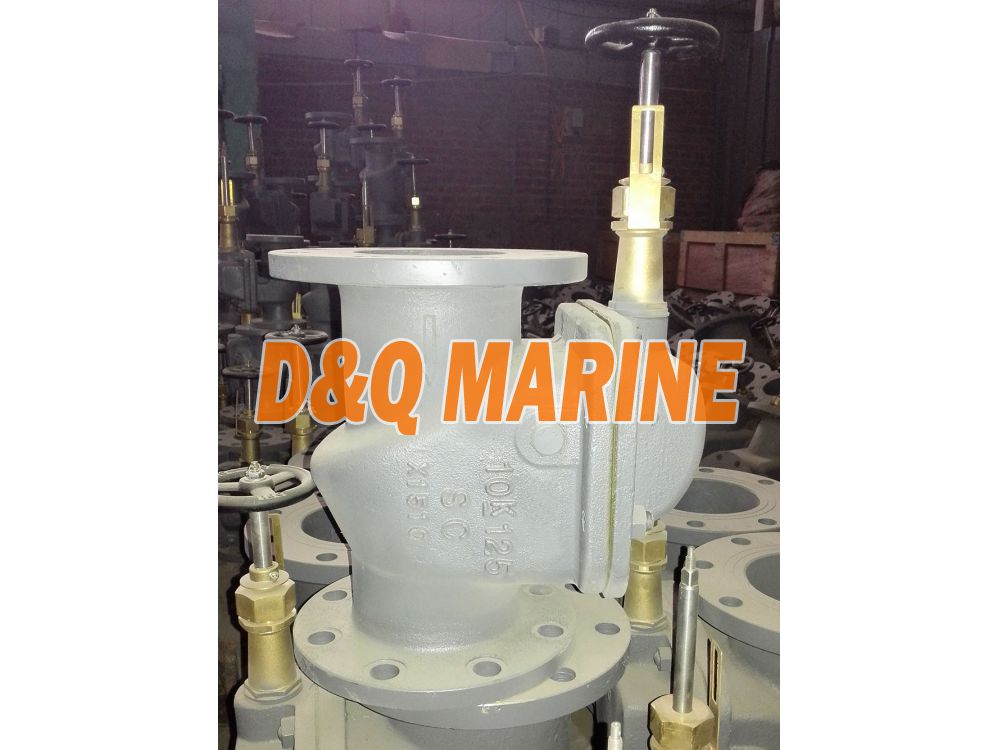 Marine Cast Steel 10K Screw Down Vertical Storm Valve