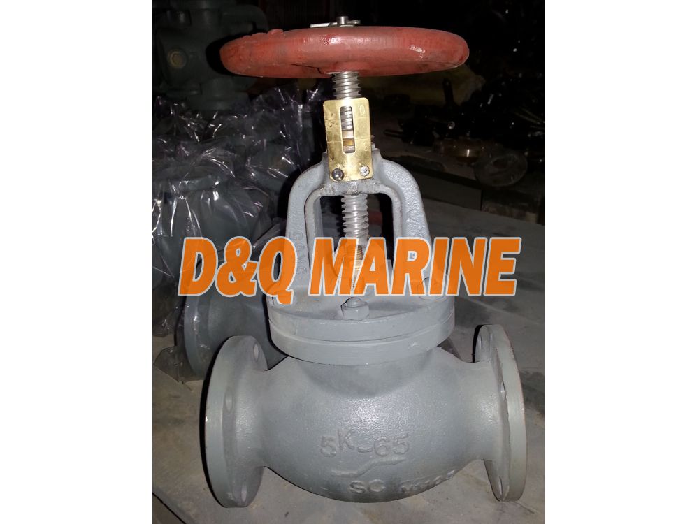 Marine Cast Steel 5K Screw Down Check Globe Valve JIS F7311C