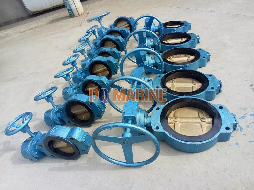 Marine Center Worm Manual Wafer Butterfly Valve