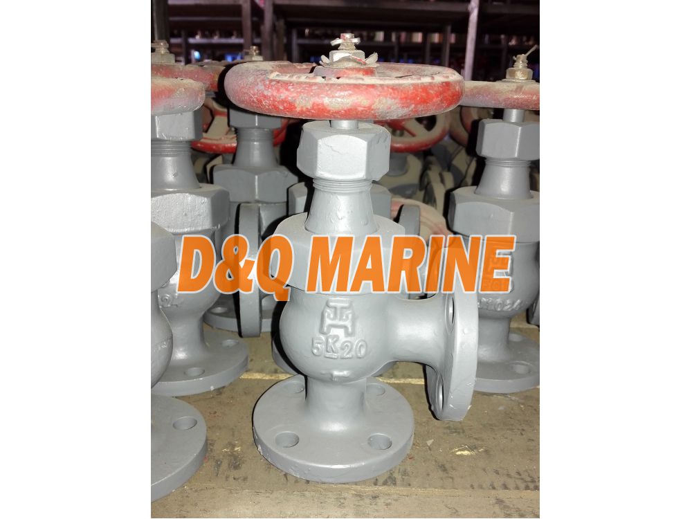 Marine Ductile Iron Angle Check Valve JIS F7322C 5K