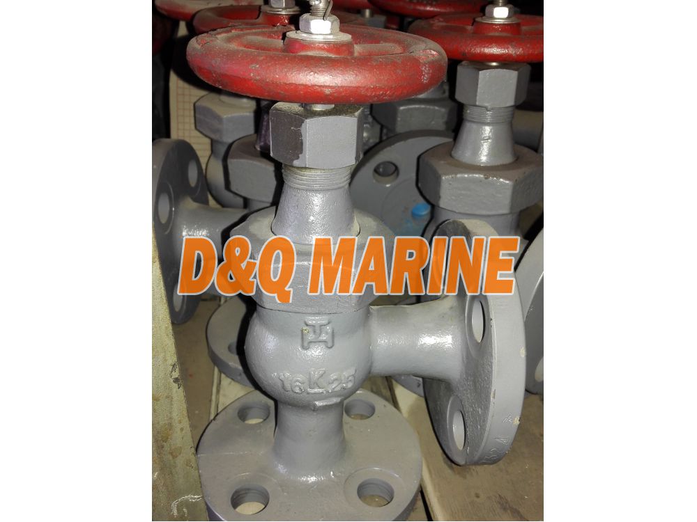 Marine Ductile Iron Angle Check Valve JIS F7324C 16K