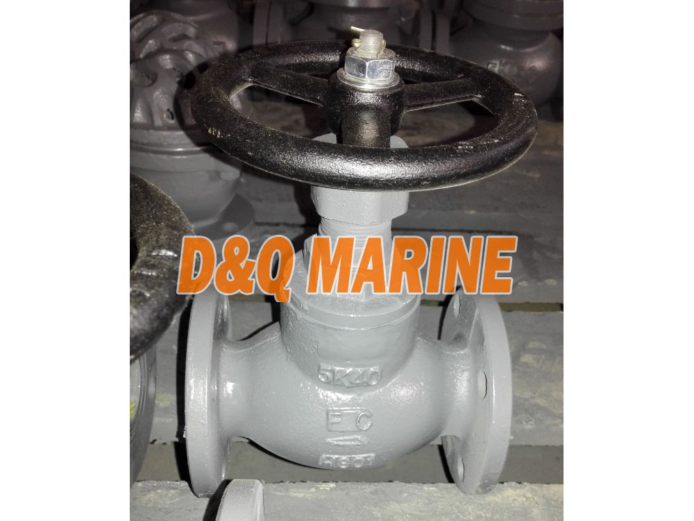 Marine Ductile Iron Globe Valve JIS F7321 5K