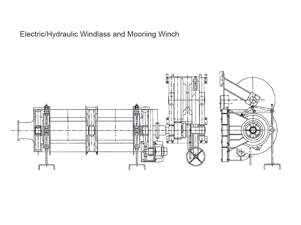 125KN Hydraulic Mooring Winch