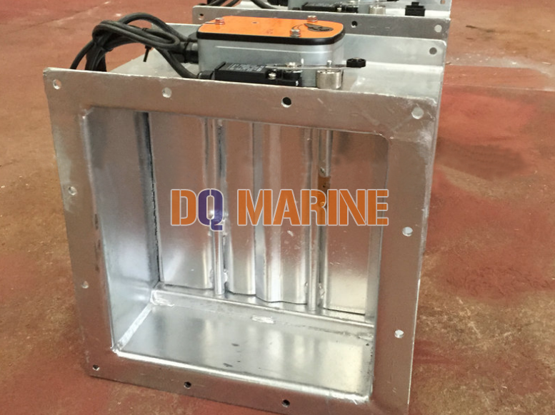 Rectangular Electric Galvanized Fire Damper