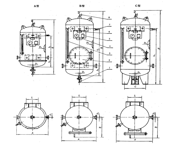 YLG-0.5 Fresh Water Sea Water Pressure Tank