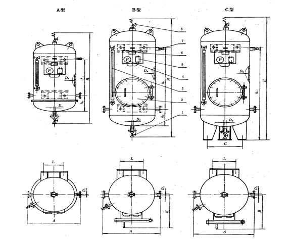 YLG-0.3 Marine Hydrophore Tank