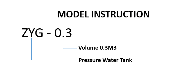 ZYG-0.3 Fresh Water Pressure Tank