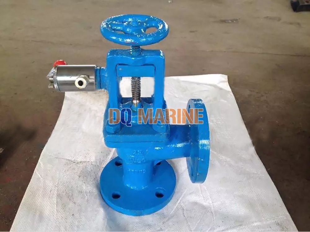 Marine Cast Steel Angle Pneumatic Quick Closing Valve