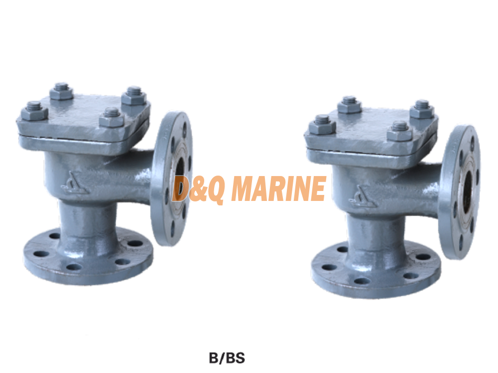Marine Cast Steel Flanged Angle Check Valve GB/T586-93 Type B/BS