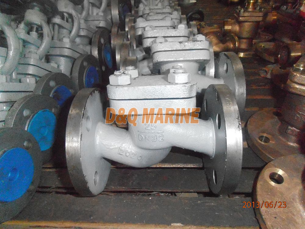 Marine Cast Steel Flanged Check Valve GB/T586-93 Type A/AS