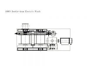 100KN Double-drum Electric Winch