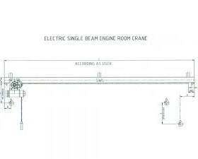 10t Electric Single Beam Engine Room Crane
