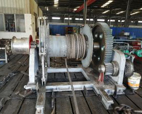 35T Hydraulic diesel engine driven mooring winch