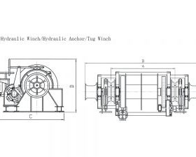 80Kn Hydraulic Tug Winch