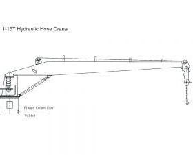8T Hydraulic Hose Crane