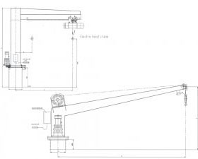 8t Electric Slewing Crane