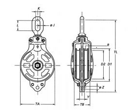 Cargo Blocks With Becket