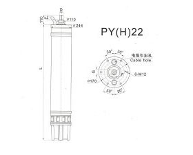 PY(H)22 Series water(seawater) submersible electric motors