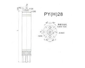 PY(H)28 Series water(seawater) submersible electric motors