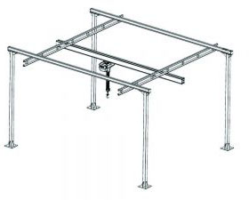 Self-standing combination crane