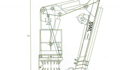 10T knuckle jib crane (cylinder luffing crane) thumbnail 1