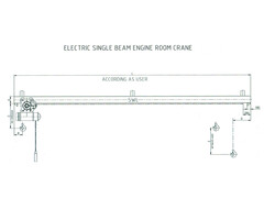 10t Electric Single Beam Engine Room Crane