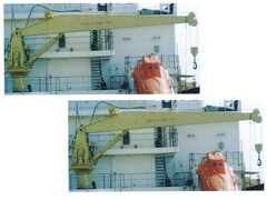 15T Electeo-hydraulic type crane(cylinder luffing crane)