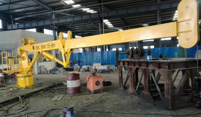 1T Hydraulic knuckle jib crane thumbnail 1