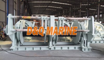Hydraulic Double Drums Mooring Winch with 200kn pull thumbnail 1