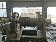35T Hydraulic diesel engine driven mooring winch