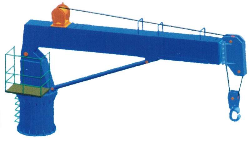 3T Marine Telescopic Boom Crane - Image 1