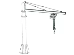 4m×4m Cantilever crane