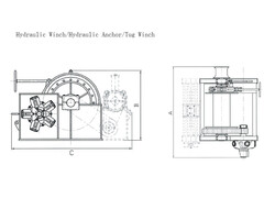 80Kn Hydraulic Tug Winch