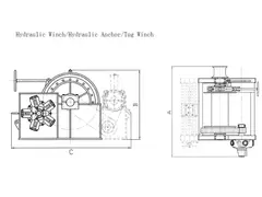 80Kn Hydraulic Tug Winch