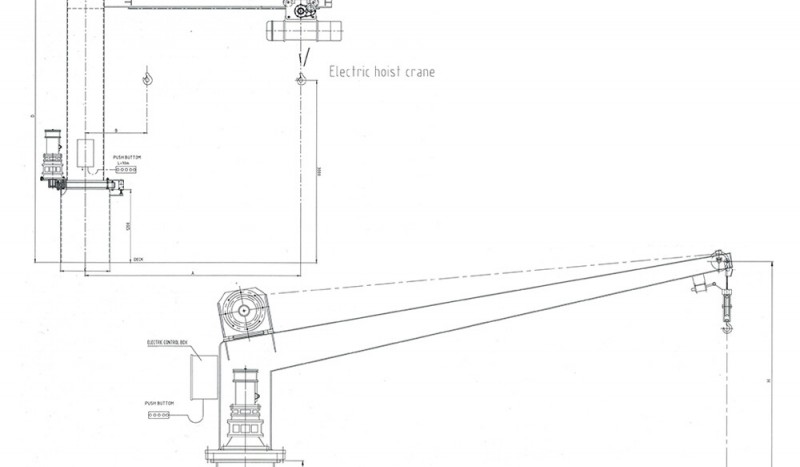 8t Electric Slewing Crane - Image 1