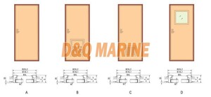 Aluminium Hollow Cabin Door