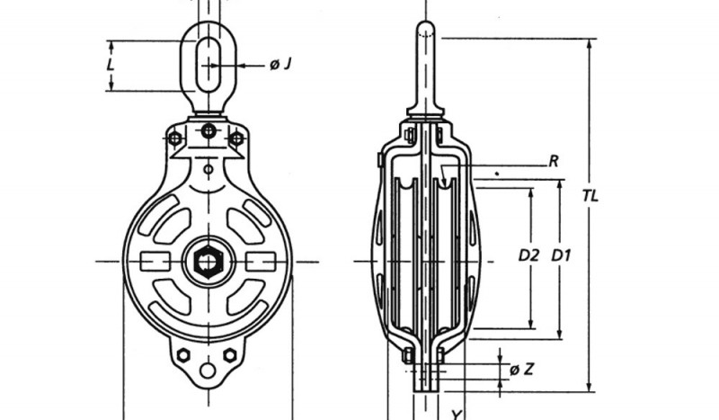 Cargo Blocks With Becket - Image 1