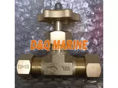 Brass Needle Valve with Ring Joint Nut on Both Ends