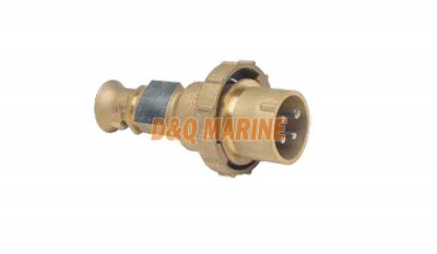 CTS2-2/CTS3-2 16A Marine Brass Hight Current Water Tight Plug thumbnail 1